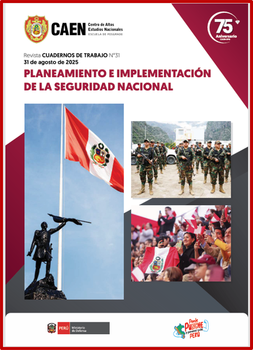 Portada de la Revista Cuadernos de Trabajo N° 31- Herramientas en favor de la Seguridad Nacional